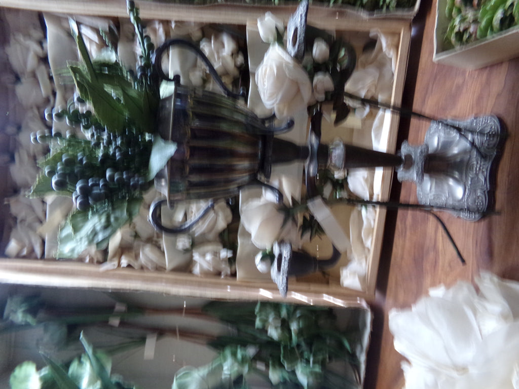 Vintage double bloom White Velvet rosebuds.  Made in GERMANY- $8.95 now $5.95each