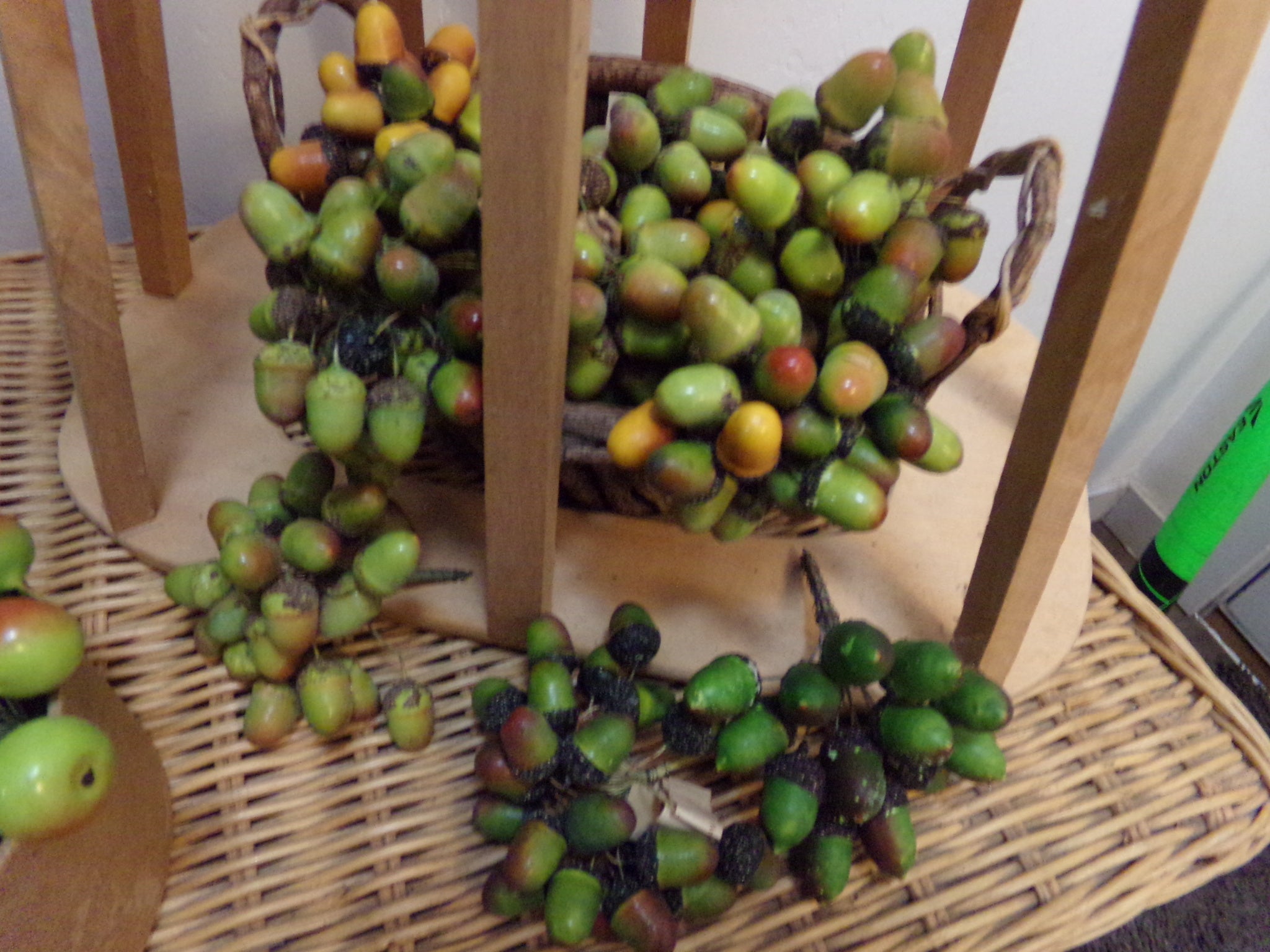 CLEARANCE   Vintage acorns--green and brown  GERMANY  Now on sale for $1.95