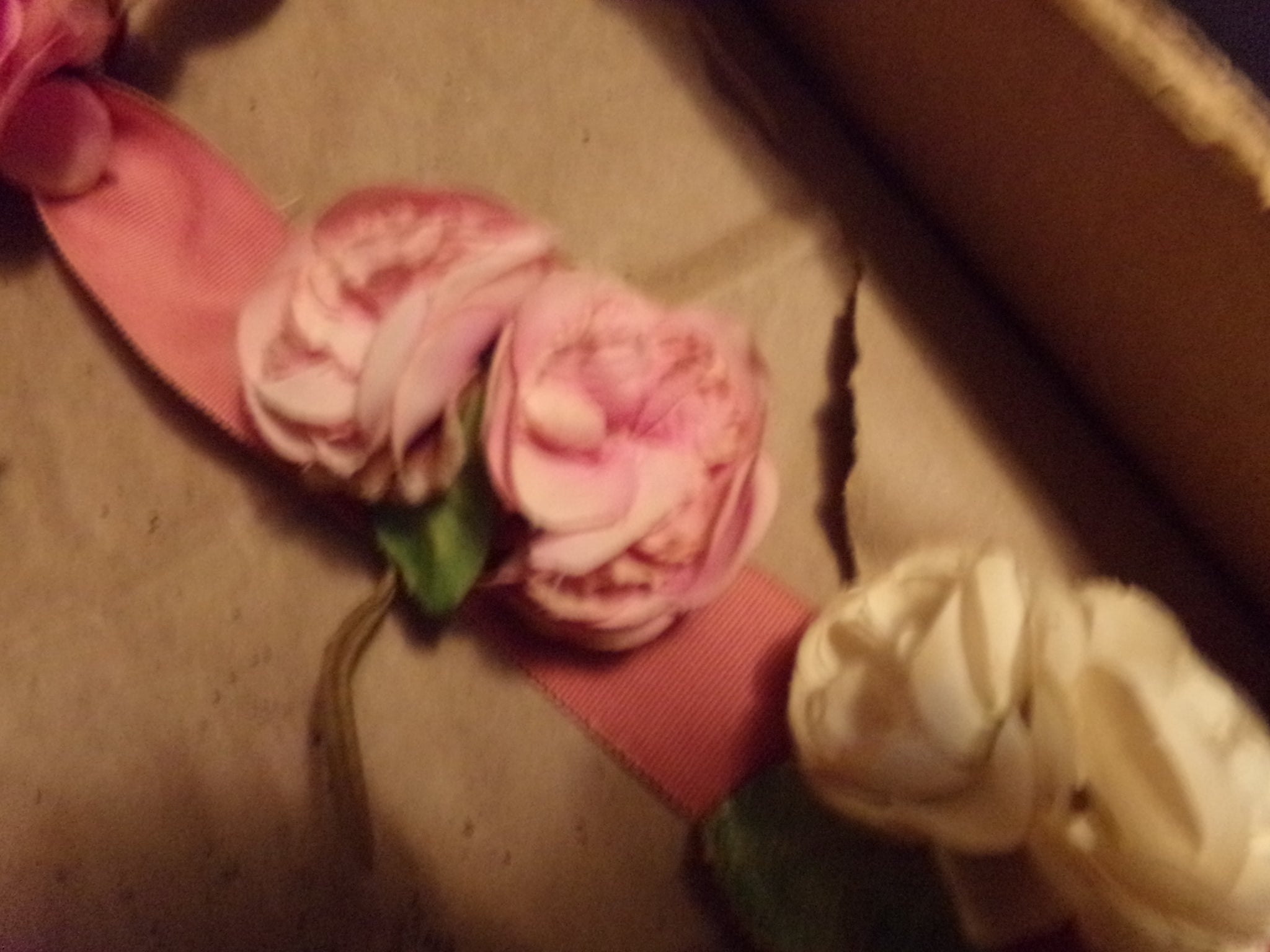 Vintage double bloom corsage Germany  was $14.95  now priced $9.95