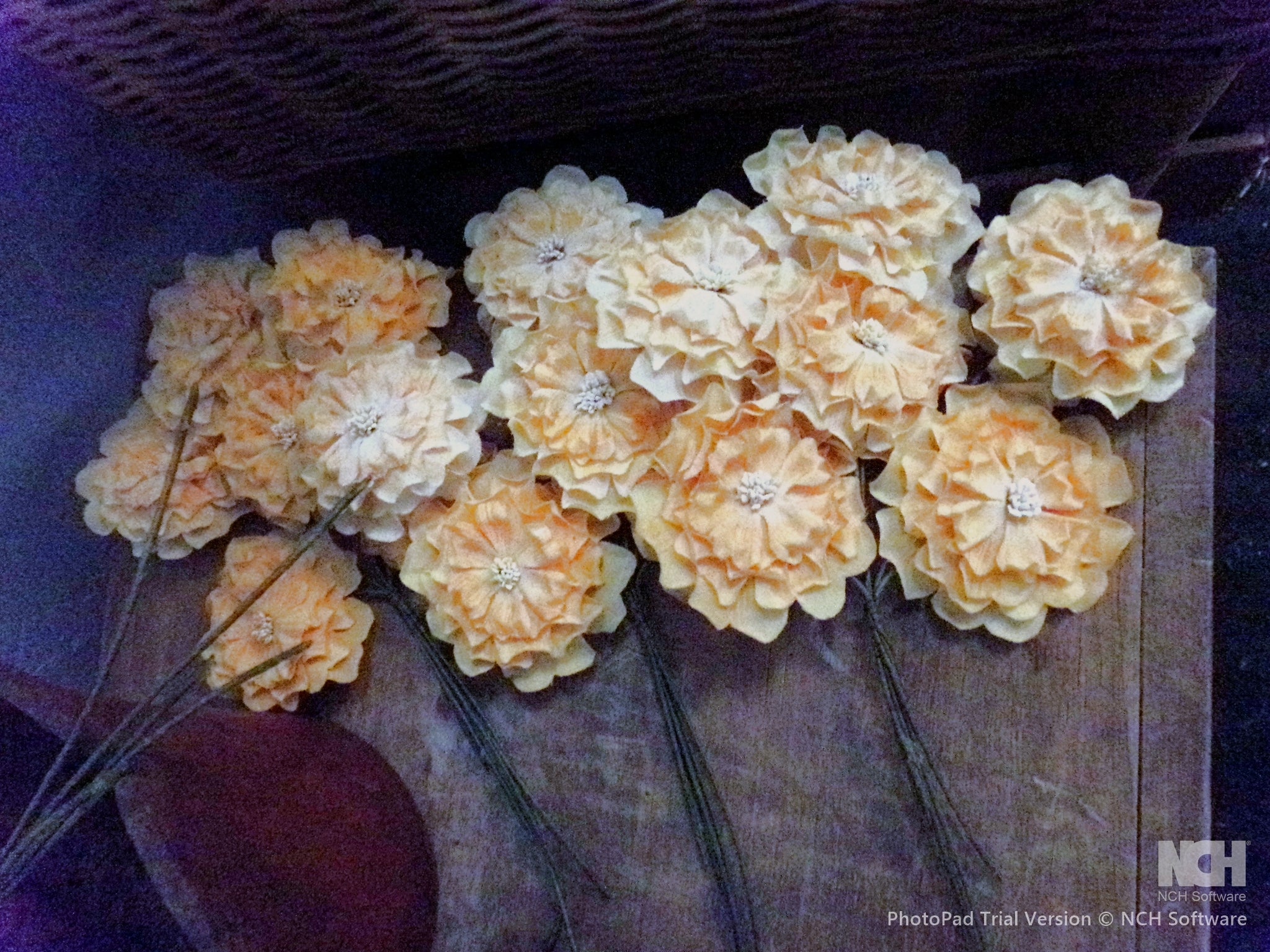 VINTAGE PETALED FLOWER GERMANY  VERY GOOD VINTAGE CONDITION  $9.95 EACH