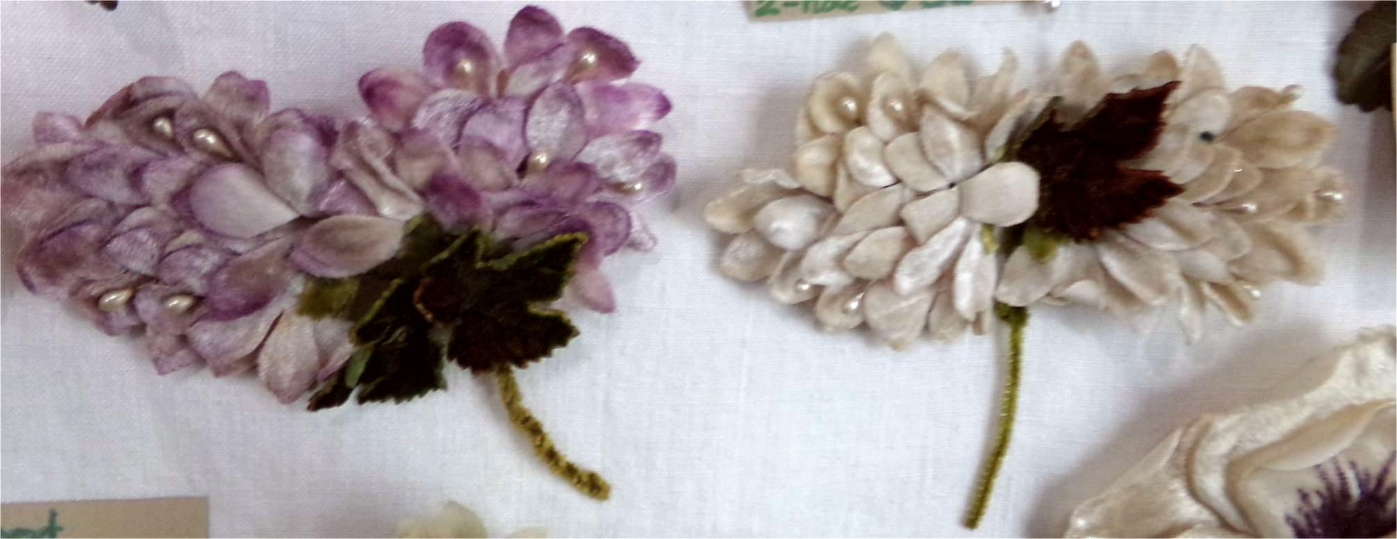 Vintage-Velvet leaf Applique   France