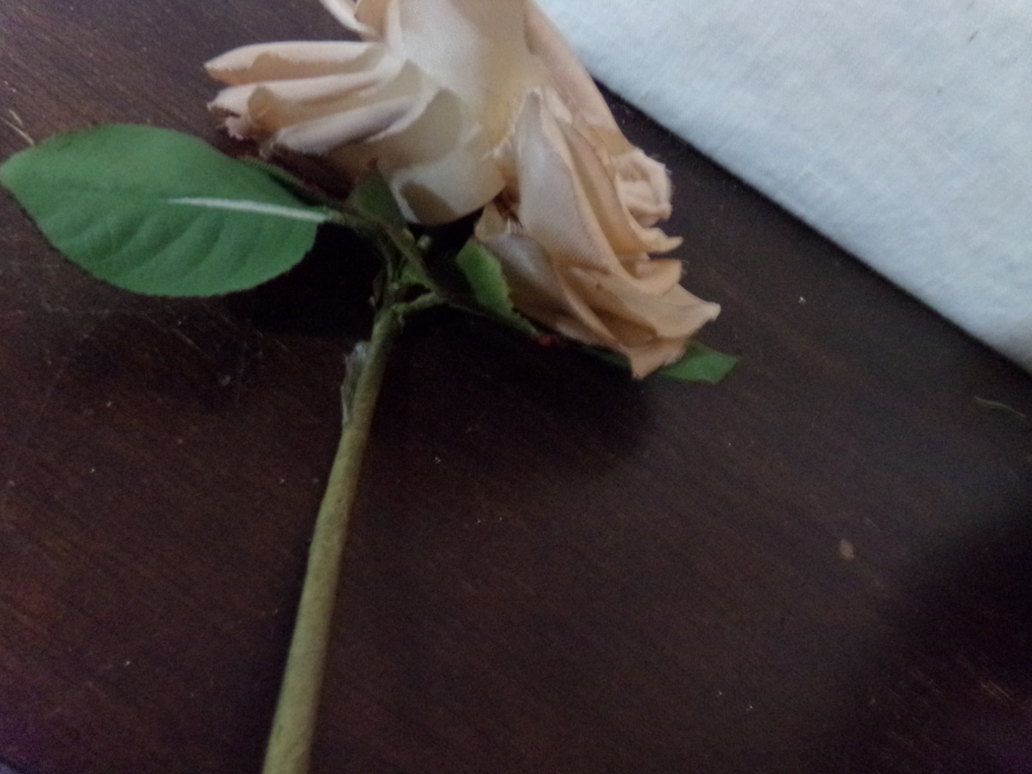 vintage beige silk rose  made in Germany was $16.95  now $12.95