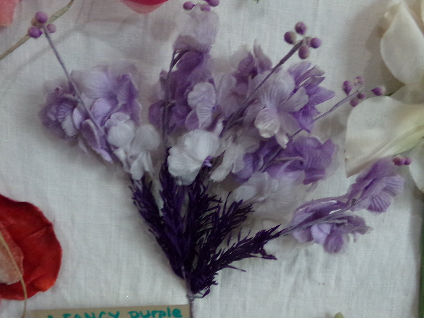 Vintage-feathery purple spray made in France was $16.95  now $ 12.95