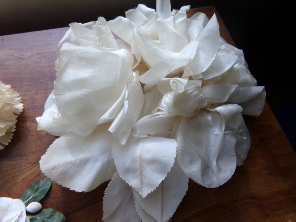 Vintage large white flower made in France  was $16.95 now $12.95