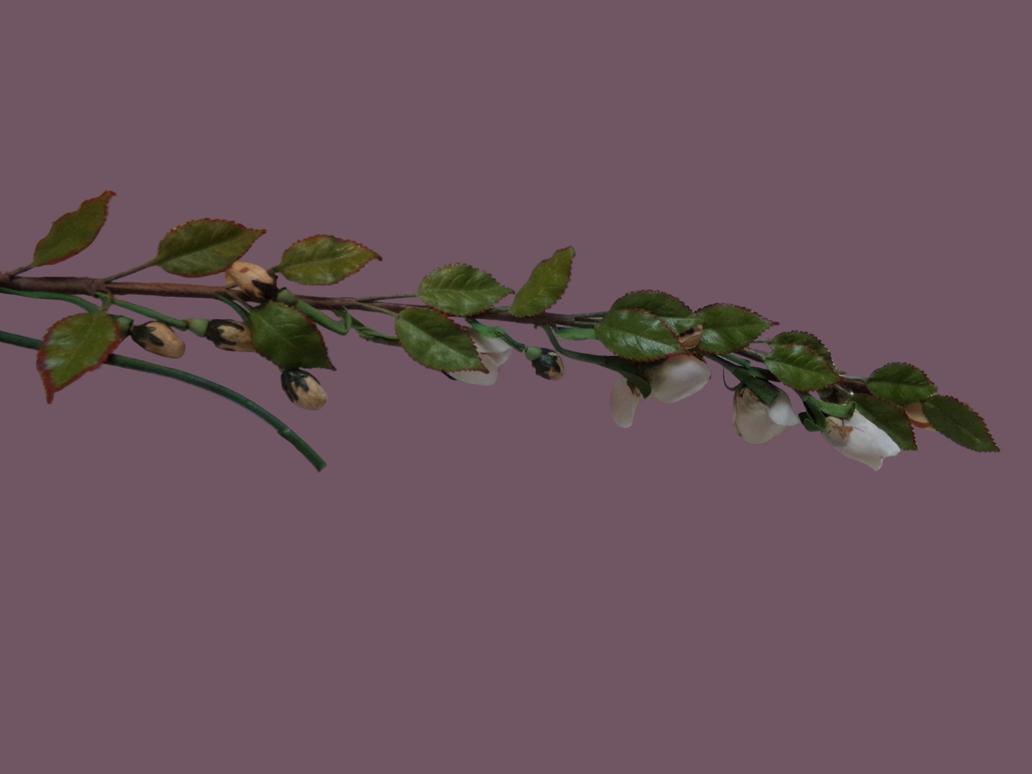 Vintage White Garland with dangling fruit-Germany 10 in. On sale now $11.95       last one